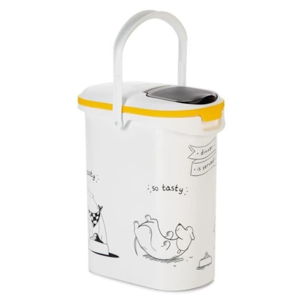 CURVER Hundfoderbehållare 4 kg - 10L - Middag och serverad