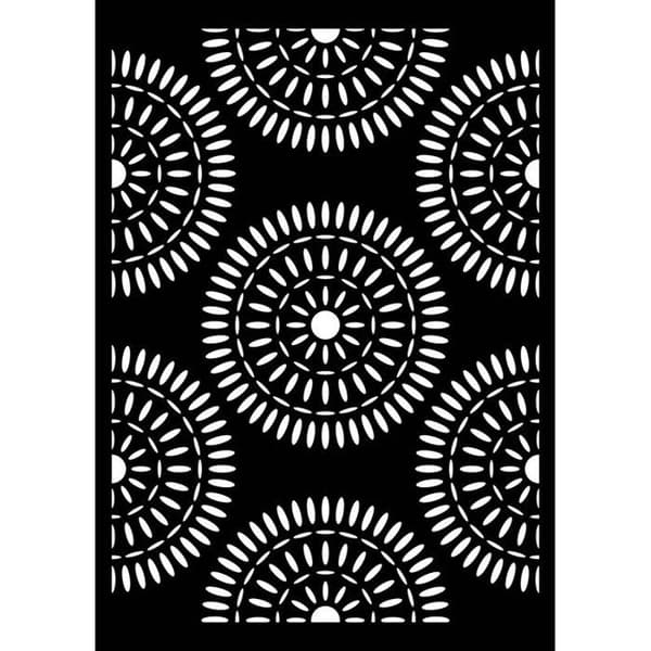 POCHOIR ROSACE - 21X29,7 CM