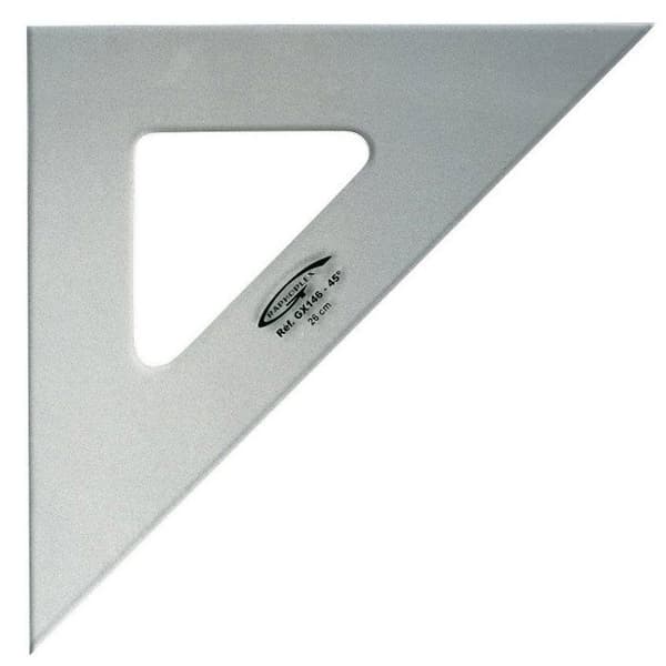 Graphoplex - Vinkel 45° 3 raka sidor 26 cm