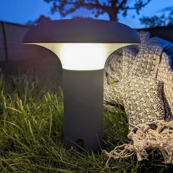harmaa ladattava LED-ulkovalaisin Grå
