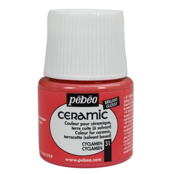 Keramisk färg cyclamen 45ml Pebeo