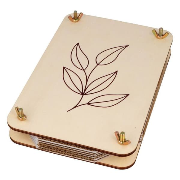 Herbier i trä 21 x 14,5 x 4,5 cm beige