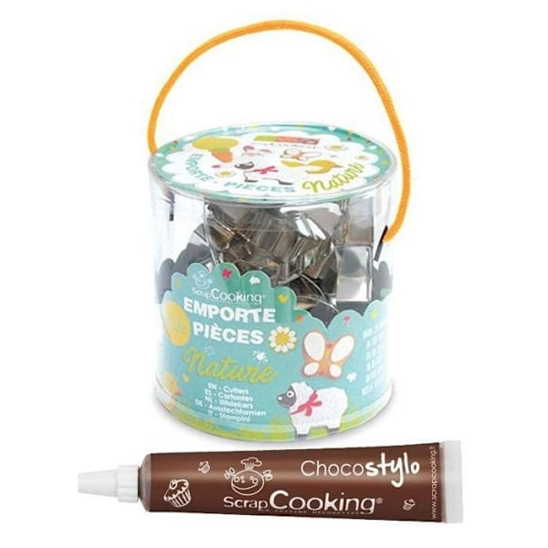 16 udst. udstikkere Natur + 1 chokolade pen