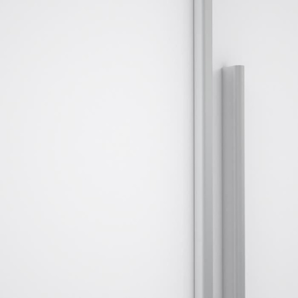 Garderobe - Mat hvid - 2 hængslede døre + 2 skydedøre - L 270,3 x D 61,2 x H 210 cm - NARAGO Matt vit