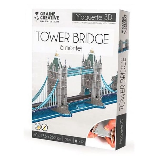 Itse rakennettava Tower Bridge -malli Blå
