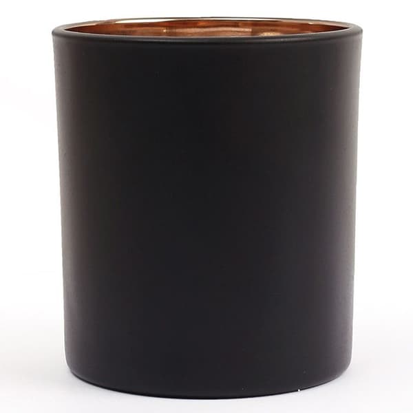 Candle Design Glas - matt svart - 8 x 8 x 9 cm Svart