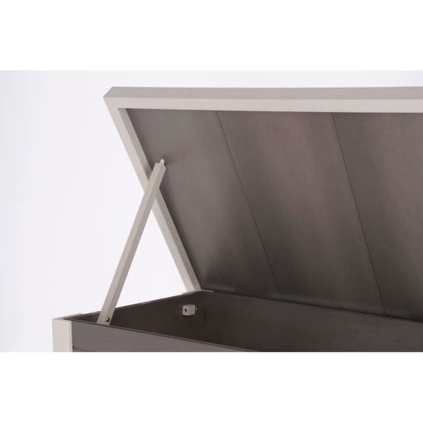 Udendørs kattehus i komposit, holdbart materiale - KERBL - ECO Eli - Grå / Hvid - 57 x 45 x 43 cm grå vit
