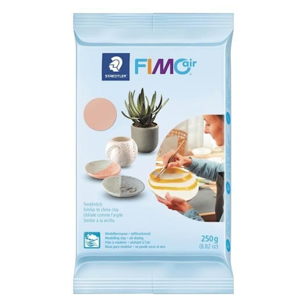 FIMO Air pasta - STAEDTLER - 4 polymerpastaer - Flerfarvet - 250 g Flerfärgad