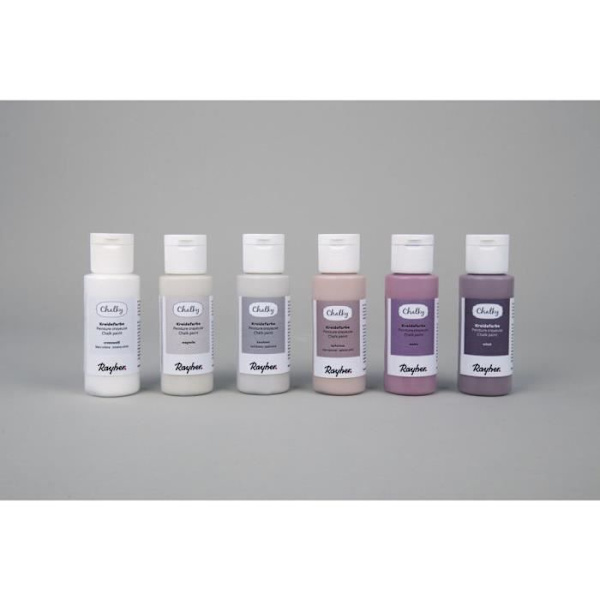 Chalky paint-chalk kit - 6 rosa färger - 60 ml