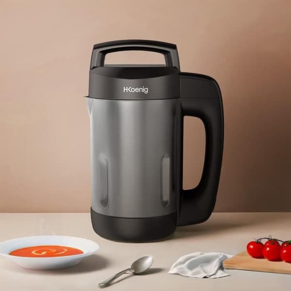 Kogeapparat - H.Koenig - MXC20 - 850 W - 1,1 L - Rustfrit stål - 2 tilberedningsprogrammer - sort Grå och svart