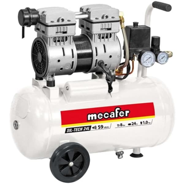 MECAFER TILL KOMPRESSOR 24L 1HK Vit
