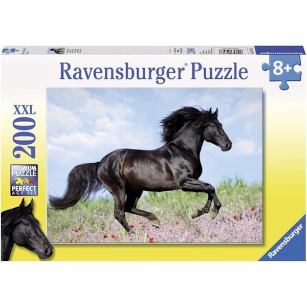 200 bitar XXL pussel Svart hingst - Ravensburger - Landskap och natur - Från 8 år Flerfärgad