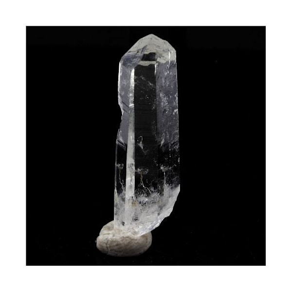 Sten og mineraler. Kvarts. 18,76 øre. La Gardette-minen, Bourg d'Oisans, Isère, Frankrig.