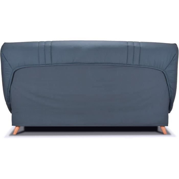 COMFORT BULTEX Click bænksæde - Blåt stof + Jungle dekorative puder - L193 x D95 x H101 - MONA Blå + Jungle dekorativa kuddar