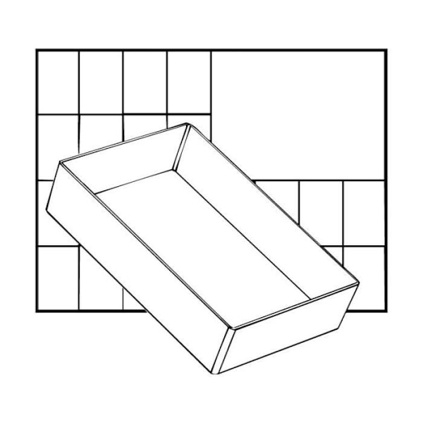 Säilytysboksi - A6 - Läpinäkyvä - 47x109x157 mm - Polypropeeni - 5733439105576 transparent
