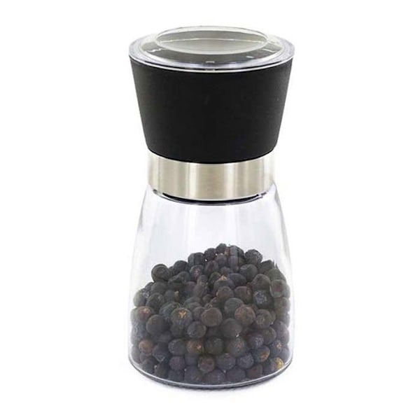 Krydderkværn - Økologisk - Sort - Glas - Keramik - Silicone