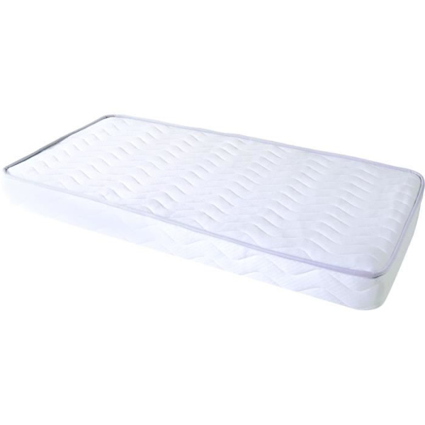 TINEO 60x120x10cm Ilmastoitava Patja - Vauvan Patja - Ilmastoitava - 1 Puoli Kesäksi - 1 Puoli Talveksi - Ilman Käsittelyä - Valmistettu Ranskassa Vit