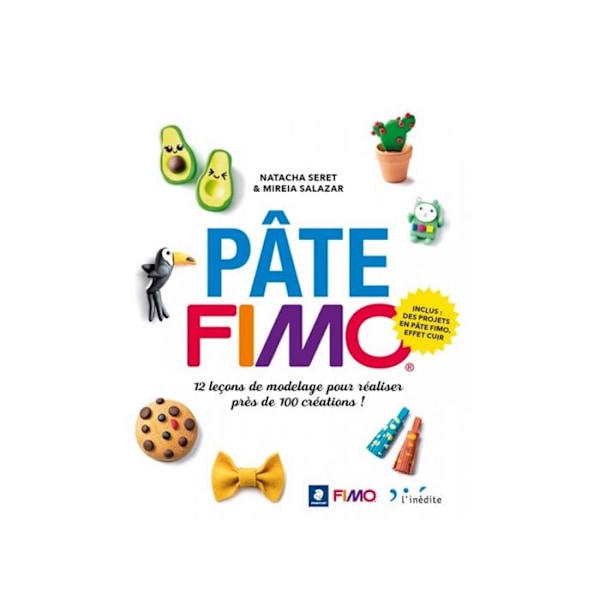 Pâte Fimo - Fimo - 896750 - Farve Blå - Fra 6 år - Inkluderer projekter med lædeeffekt