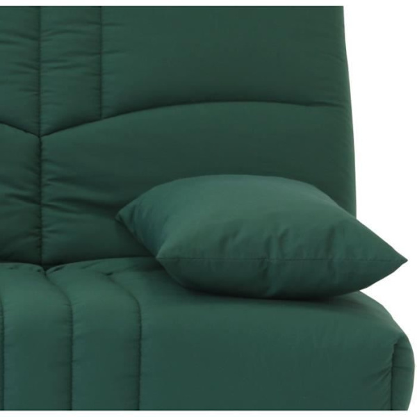3-sits bäddsoffa - Skogsgrönt tyg - Modern stil - L 190 x D 92 cm - DREAM skog grön