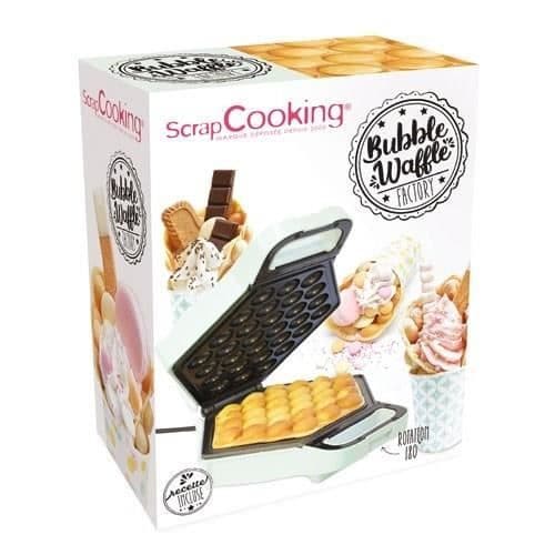 Gaufrier - SCRAPCOOKING - Bubble - Vaffelfabrik - 700W - Lysegrøn BLÅ