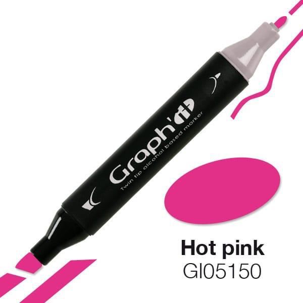 Graph'it 5150 Hot Pink alkoholmarkör - Graph it Pink