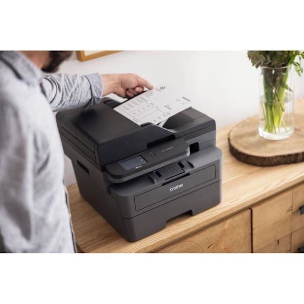 4-i-1 monokrom laser multifunktionsprinter - BROTHER - MFC-L2860DWE - Ethernet og Wifi