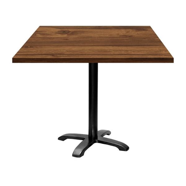 Tabel 90 x 90 cm - model Bazila egetræ hunton brun