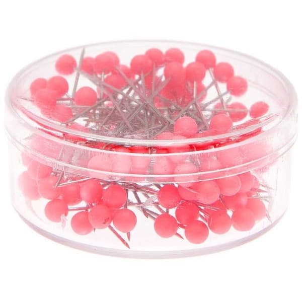 Koristepinnit 3,8 cm - neonpinkki Ros