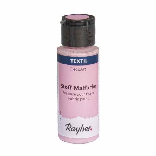 Textilfärg 59 ml - Ljust rosa Ros
