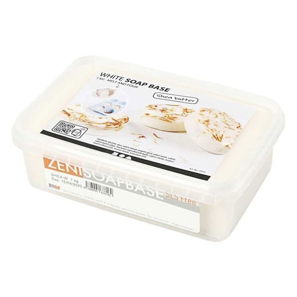 Sheasmör Tvålblock - 2 kg Vit