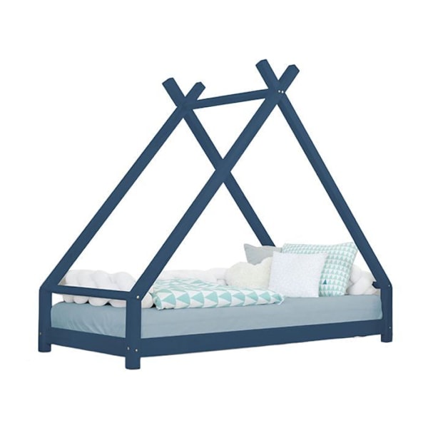 Lit tipi barn TAHUKA 90 x 160 navy blue Blå