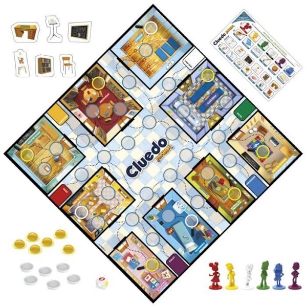 Cluedo Junior 2-in-1 - Junior-lautapeli - pulmapeli Flerfärgad