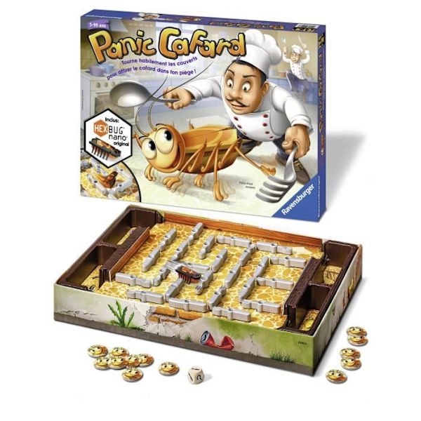 Kakerlakpanik, børnebrætspil, 5 år og opefter, Ravensburger Vit