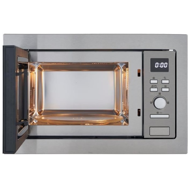CONTINENTAL EDISON CEMO25GE2 Sølv indbygget grill mikroovn L59,5 x H38,8 x D40 cm 25L