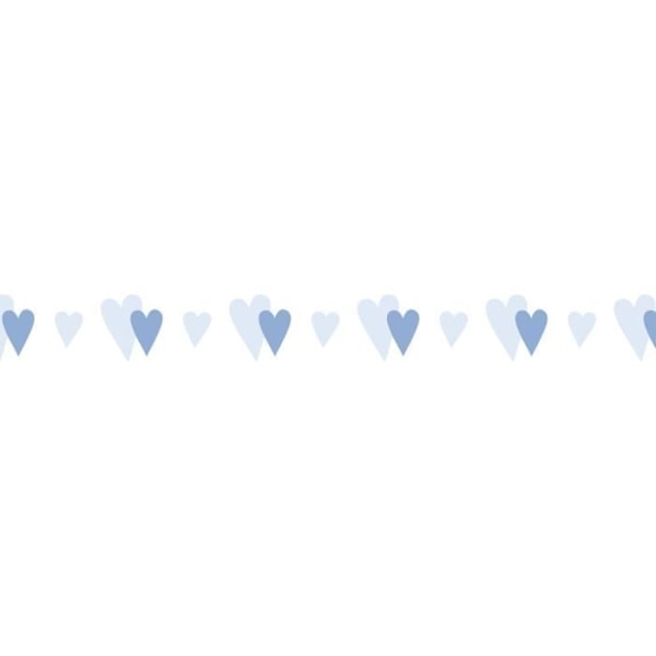 Washi Tape Petit cœur, blå layette, 10mm, Rolle 15m