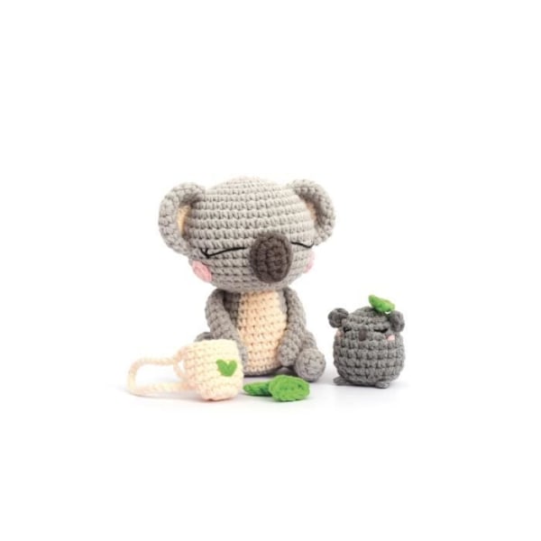 Bomullsgarn Amigurumi mörkgrå sardiner i olja