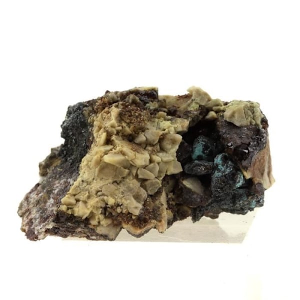 Sten og mineraler. Bournonit + Sphalerit. 220,0 ct. Saint-Laurent-le-Minier, Occitanie, Frankrig.