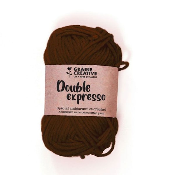 Fil af bomuld Amigurumi Brun Dobbelt espresso Brun dubbla espresso