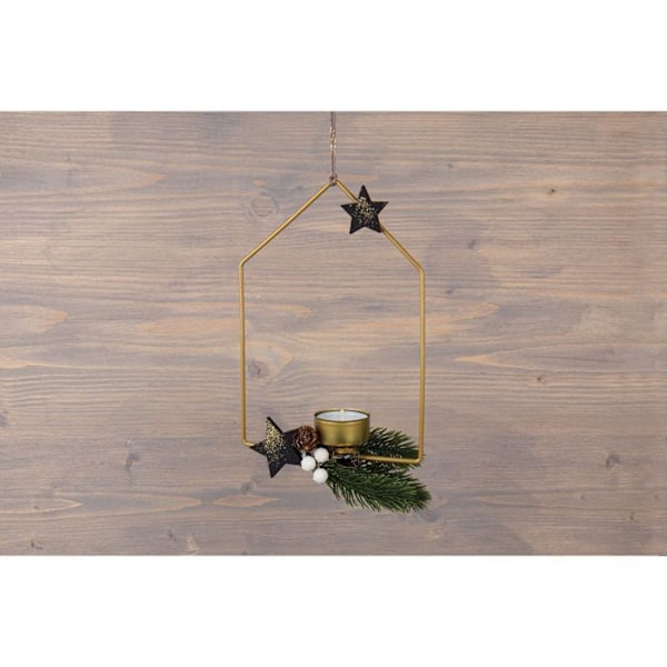 3 metal ringe hjemmet guld - 20, 25 og 30 cm gyllene