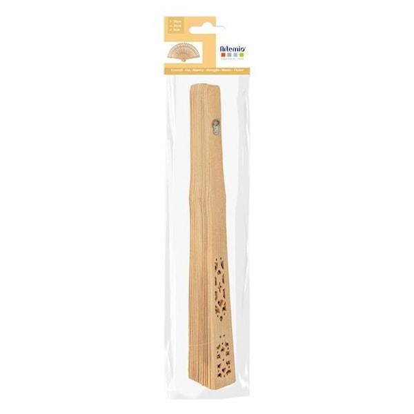 2 naturlige trævifter til dekoration 20 cm Beige
