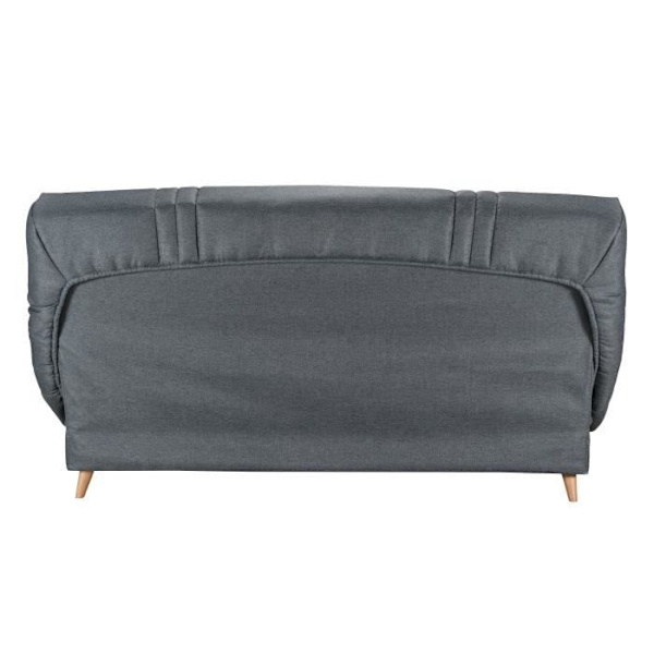 COMFORT BULTEX Clic clac 3 steder - Antracit stof - Fremstillet i Frankrig - L 192 x D 95 x H 101 - MONA Antracit