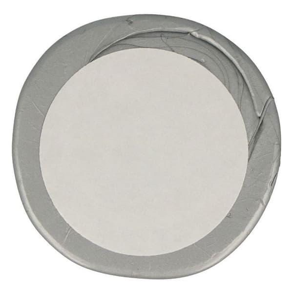 5 Hopeanväriset vahatiivisteet Kiitos 30 mm Silver