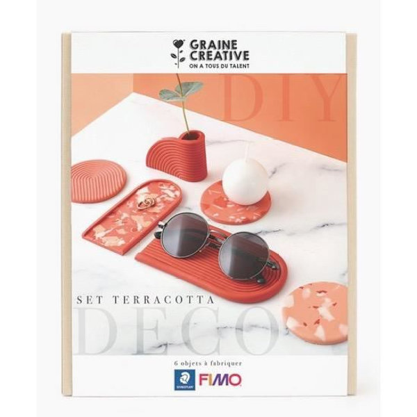 Creative kit - FIMO - Fimo terrakotta koristeet - Advanced - Sininen - Ruskea Blå