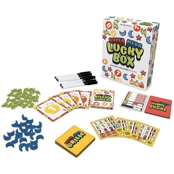 Super Mega Lucky Box - Asmodee - Brætspil Flerfärgad