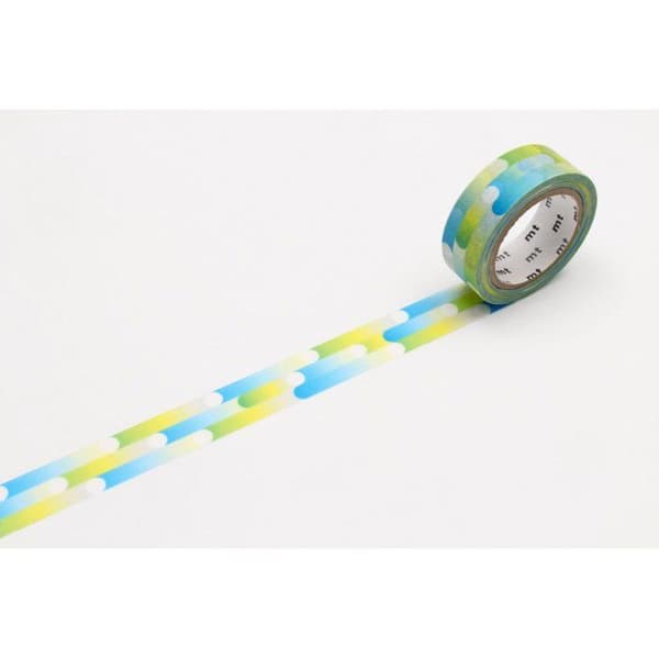 Fusion malertape - Blå og grøn - 1,5 cm x 7 m Blå