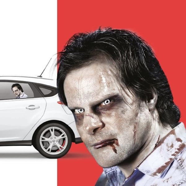 RID MED Zombie - Bil-klistermærke