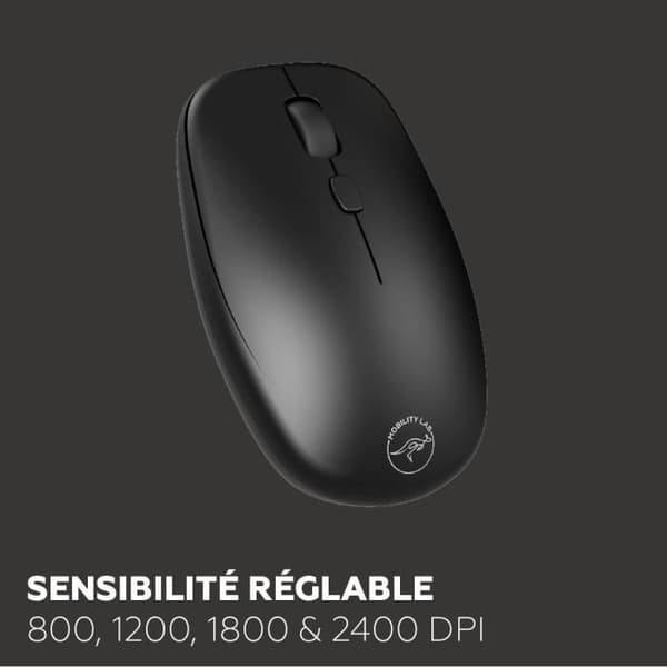 Tangentbord + mus - MOBILITY LAB - CP420W - Mini - USB 2,4 GHz + Bluetooth - AZERTY Kompakt