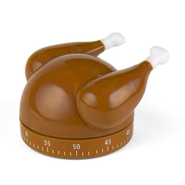 Mechanisk Timer - Kalkun - Brun - 60 Minutter - 6,3 x 5,1 cm - Plastik brun