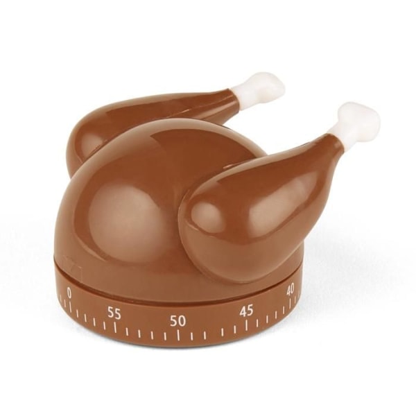 Mechanisk Timer - Kalkun - Brun - 60 Minutter - 6,3 x 5,1 cm - Plastik kastanj