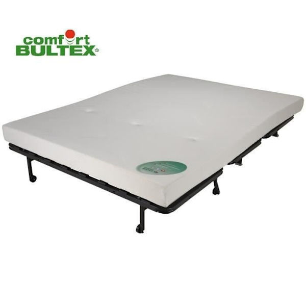 BZ 3-personers bænk BECCI - Grå stof - BULTEX - Fremstillet i Frankrig - L 142 x D 101 cm Grå